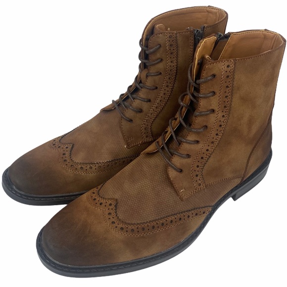 Kenneth Cole Unlisted Lace Up Side Zip Buzzer Boot - Picture 3 of 16